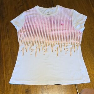 Fila Short Sleeve Tee with Pink and Orange Design